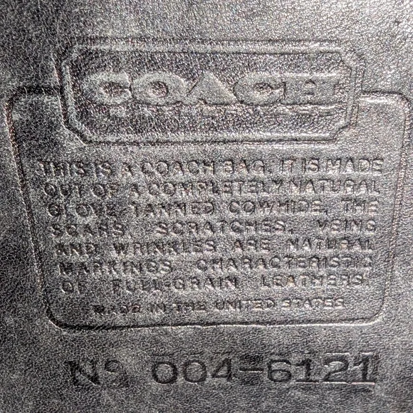 Vintage Coach Black Leather Crossbody Bag - Picture 14 of 14